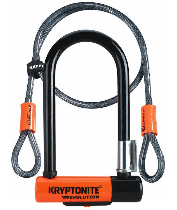 KRYPTONITE EVOLUTION MINI-7 U-Lock W/ 4' FLEX CABLE