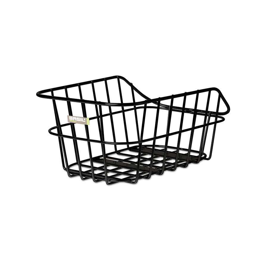 Basil Cento Alu Rear Basket Matte Black